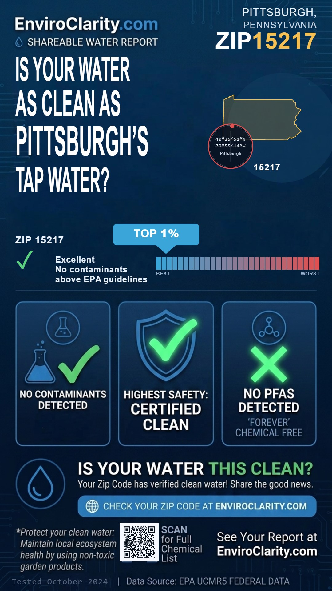 15217 water quality report infographic
